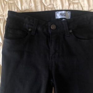 PAIGE black denim skinny jeans size 26